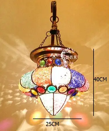 Богемный настенный светильник Юго-Восточной Азии настенный светильник зеркало передняя лампа спальня прохода балкон искусство Коридор Свет клубный свет LU726257