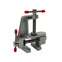 Алюминиевый миниатюрный мини-инструмент тиски маленький хобби ювелира зажим на стол и скамья