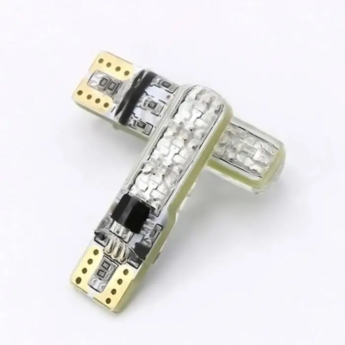 2 шт. T10 W5W 194 5050 6-SMD светодиодный автомобиля 12V RGB пульт дистанционного управления Управление красочные светильник окружающей среды светильник