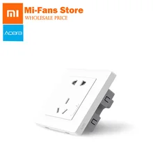 Умный светильник Xiaomi Aqara, настенный выключатель ZiGBee, розетка для смартфона, приложение Xiaomi, Беспроводное дистанционное устройство для умного дома