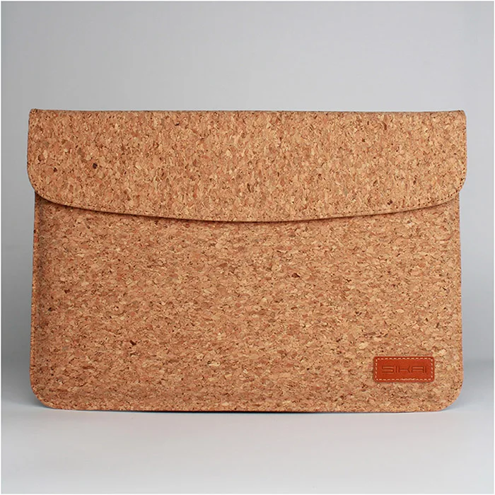 SIKAI пробковая сумка для MacBook Air 11 12 13 дюймов деревянная мягкая кожаная сумка для Macbook чехол для MacBook - Цвет: 12.5 inch