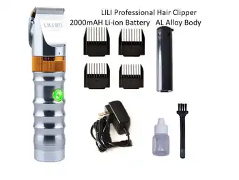 

LILI Professional Rechargeable Hair Clipper Electric Al Alloy Body Hair Trimmer Cutting Machine To Haircut Styling Tools