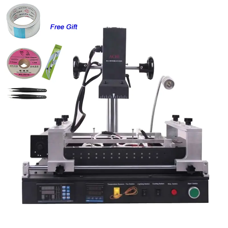 US $734.40 ACHI IR PRO SC Infrared BGA Soldering Rework Station For Motherboard Chip PCB Refurbished Repair Machine