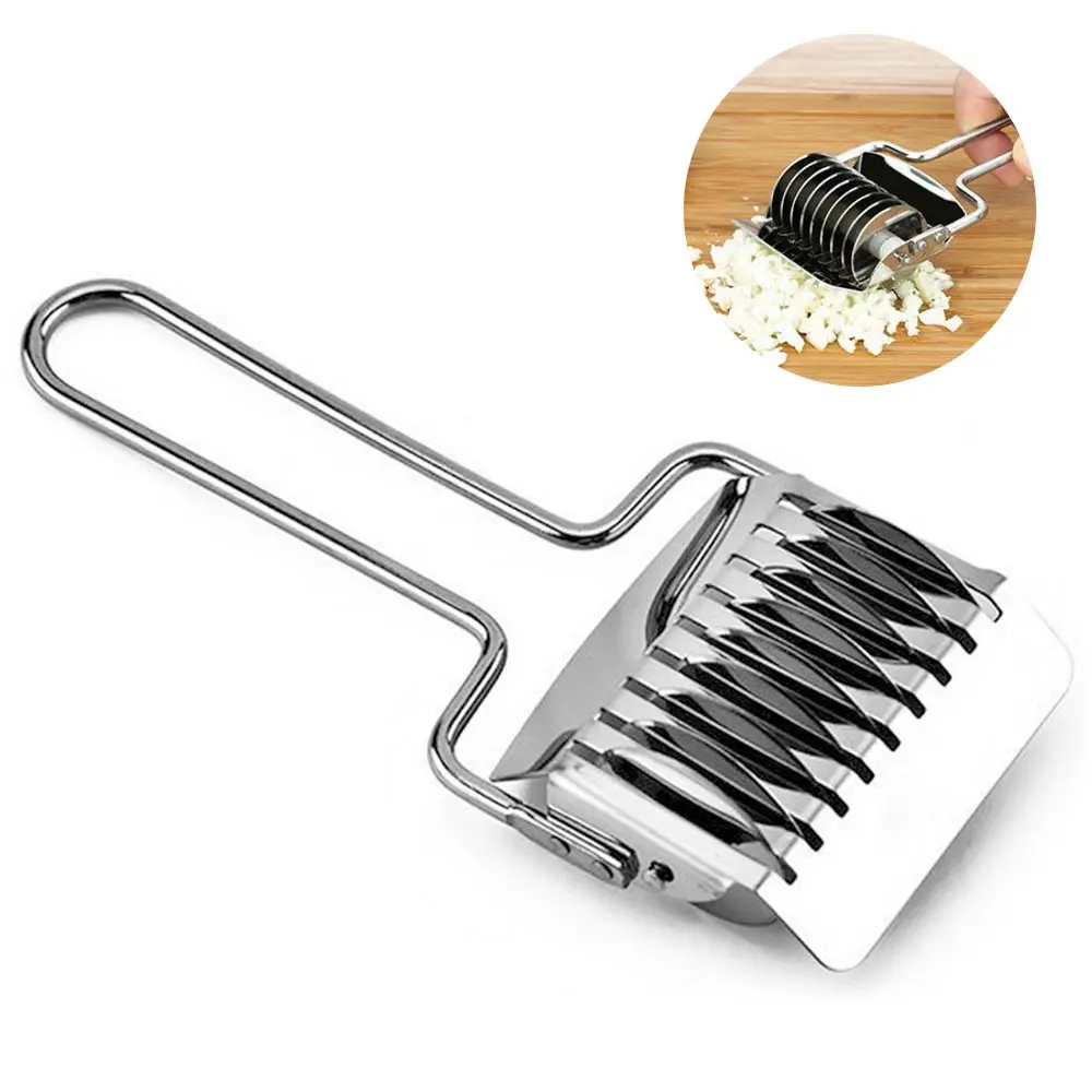 9 blades Stainless Steel Noodle Cut Pressing Machine Shallot Onion Garlic Coriander Cutter Cooking Tool Kitchen Gadget