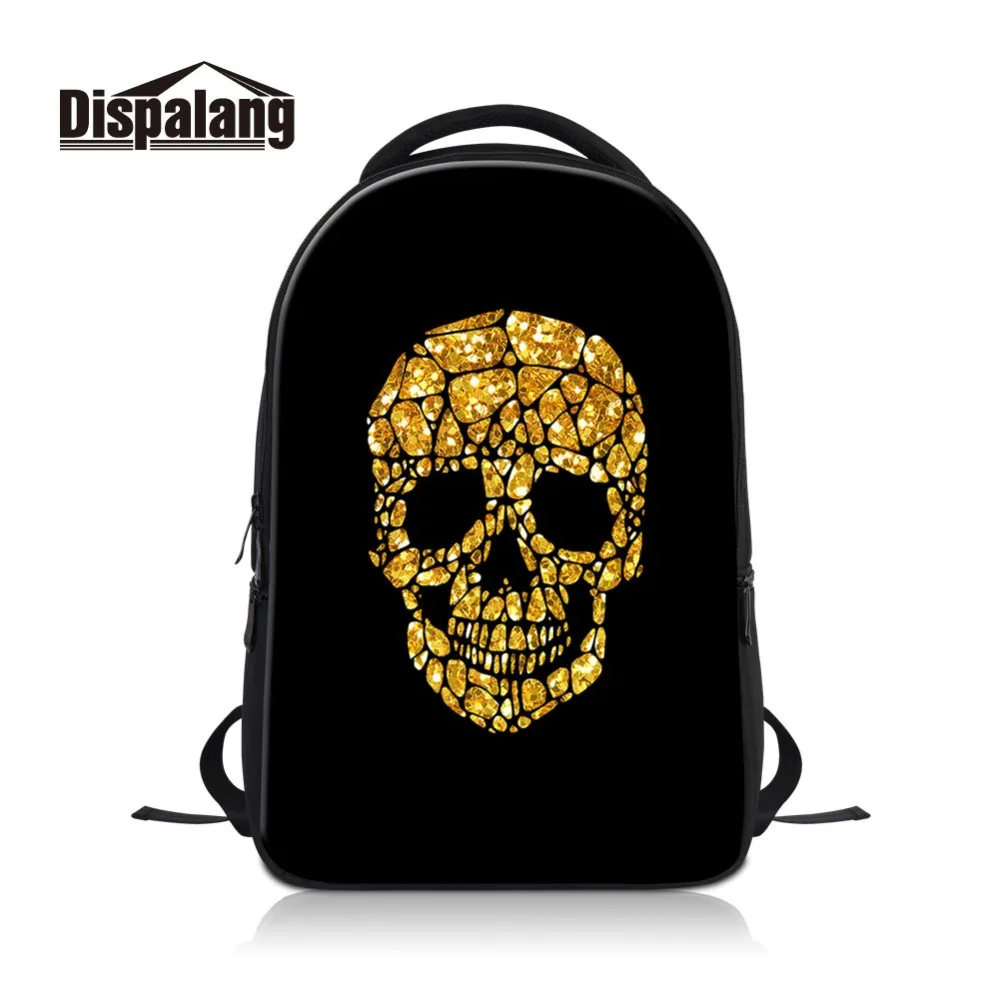 Dislapang Skull Laptop Backpack Patterns Cool School Bag for College Quality Bookbag Women Traveling Book Bag Boys Satchelas