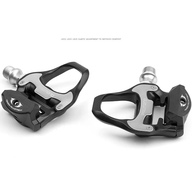 Новинка 298g Cr Mo Axle Self lock педали для шоссейного велосипеда с бутсами CNC алюминиевый
