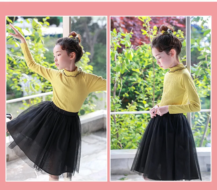 2019 Spring Autumn Summer Teen Children Grey White Tulle Skirts For Girls Big Kids Casual High Waist Skirt Little Girl Clothing  4 5 6 7 8 9 10 11 12 13 14 15 years toddler  teenage girl skirt tutu kids black skirt (14).jpg