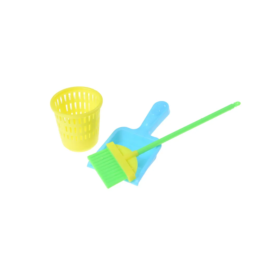 1 مجموعة إكسسوارات دمي عرائس بلاستيكية تنظيف كيت لفتاة المنزلية أدوات تنظيف للدمى أفضل هدية ل طفل