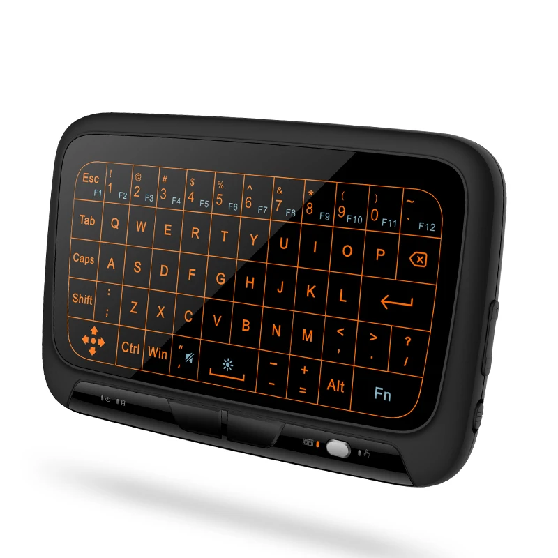 H18+ Full Touchpad Backlit 2.4G Mini Wireless Keyboard Air Mouse for