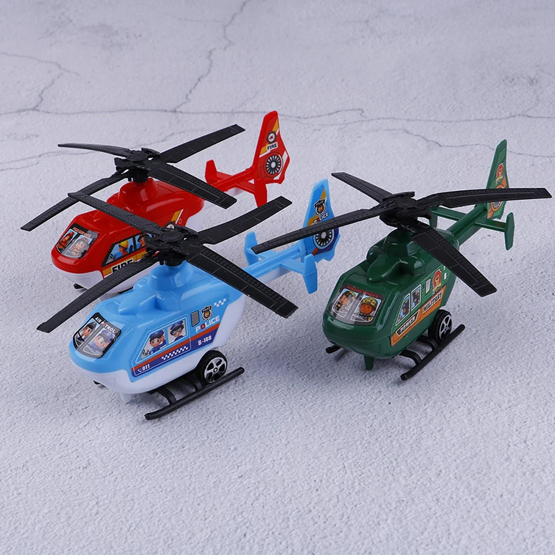 2PC Pull Back Helicopter Toys Plane Model Kids Playing Games Toys Small