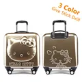 Lovely Hello Kitty Luggage Children Trolley Travel bag 18 Inch Cartoon Kids Suitcases Hello Kitty bag For Girls