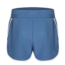 Популярные женские спортивные шорты, однотонные быстросохнущие дышащие шорты для йоги, короткие брюки с карманами HV99