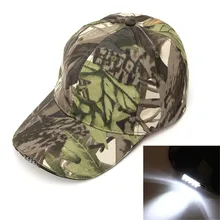 5 светодиодный светильник камуфляжная походная Кепка Регулируемый ремешок шляпа с светодиодный светильник на голову вспышка светильник для наружной Ночной рыбалки Кемпинг Туризм