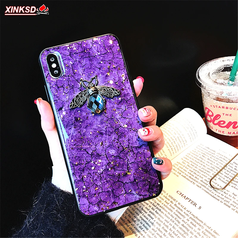 

Bee With Wing Fuanda cases for Xiaomi Redmi Mi A1 A2 Mix 3 2s 2 Note 3 Mi 8 se lite 5x 6x luxury Bling Diamond Case Marble Cover