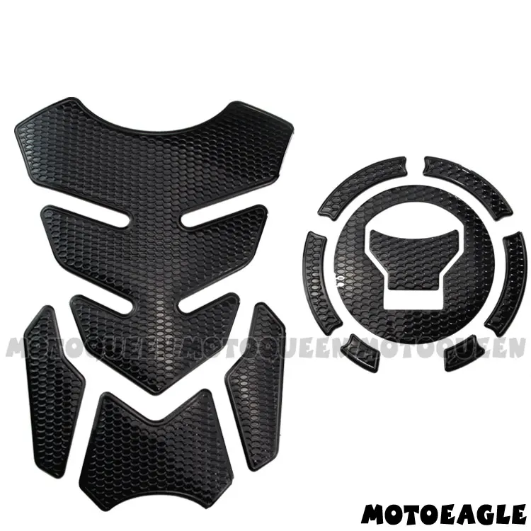 3D мотоцикл газовый топливный масляный бак Pad протектор наклейки для Honda CB650F CBR650F VFR800X VFR800 CBR500R CB500X CB500F MN4 - Цвет: Type B Black