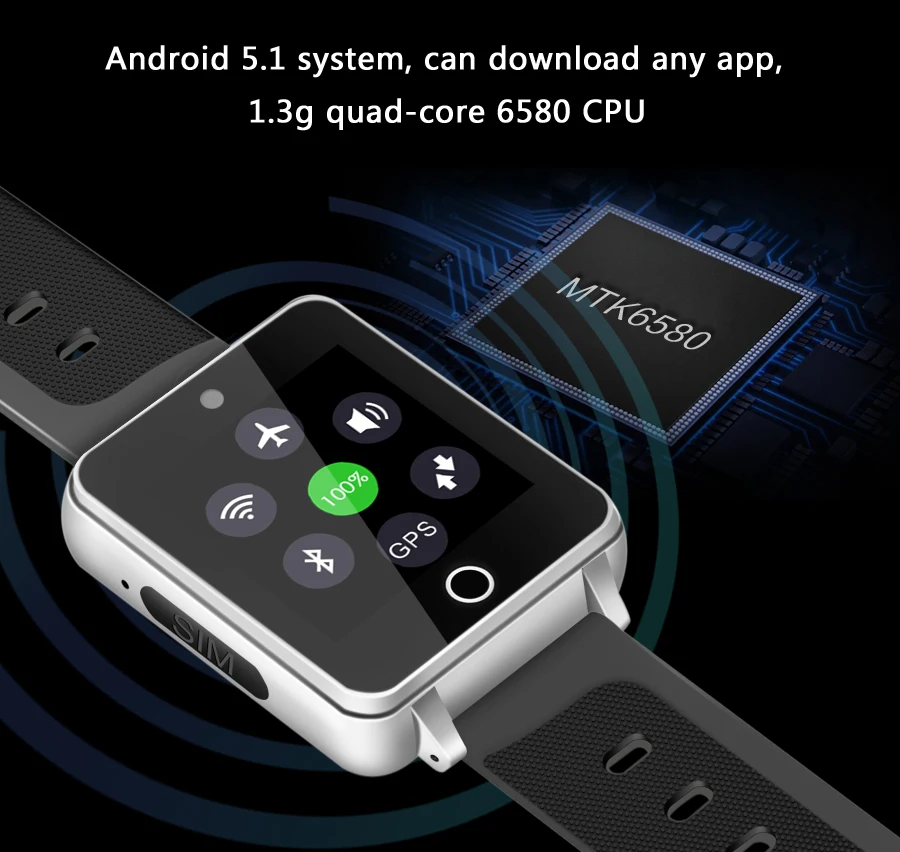 Смарт-часы ZGPAX S9, Android 5,1, MTK6580, 512 МБ+ 4 Гб, поддержка sim-карты TF, Bluetooth 4,0, 3g, gps, Wi-Fi, pk, kw06, QW08, X86, умные часы