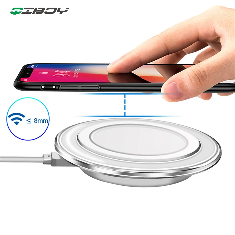 

Qi Wireless Charger For iPhone X XS MAX XR 8 wireless Charging Pad Dock Station For Samsung S9 S10 Xiaomi mi9 induction charger