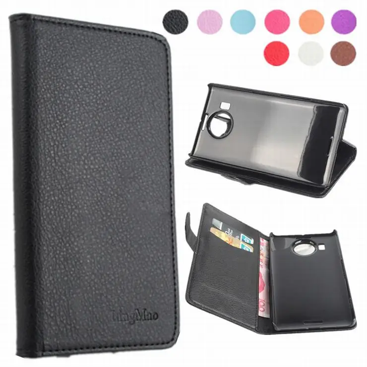 

9 color Leather case For Microsoft Nokia Lumia 950XL Flip Cover case housing With Card Slot Lumia950XL Phone Cover Cases