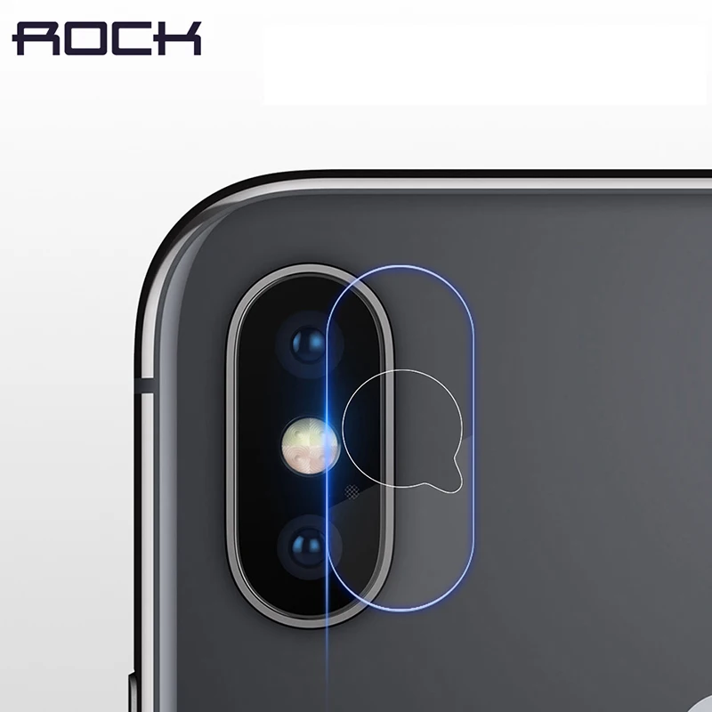 2pcs 0.15MM Camera Len Film Tempered Glass for iPhone X Camera, ROCK