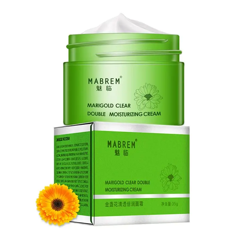 

1Pcs 35g Calendula Double Moisturizing Face Cream Anti-Aging Whitening Wrinkle Removal Repair pores Relieves Rough And dry Skin