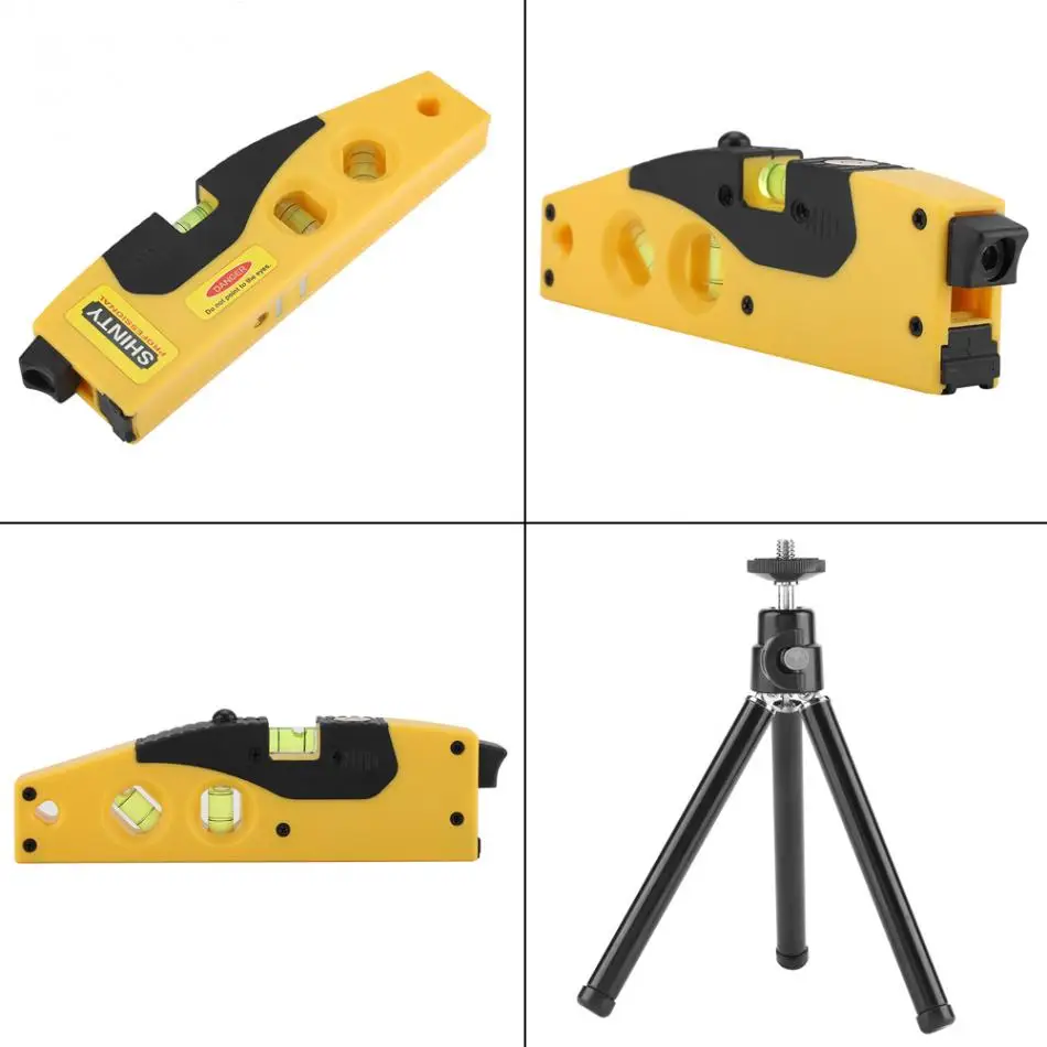 Straight angle calibration adjustment tool with tripod bracket 1 cross line / point laser level