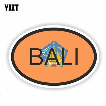 

YJZT 12.4CM*8.2CM Car Styling Bali Small Country Code Reflective Body Car Sticker Decal 6-0500
