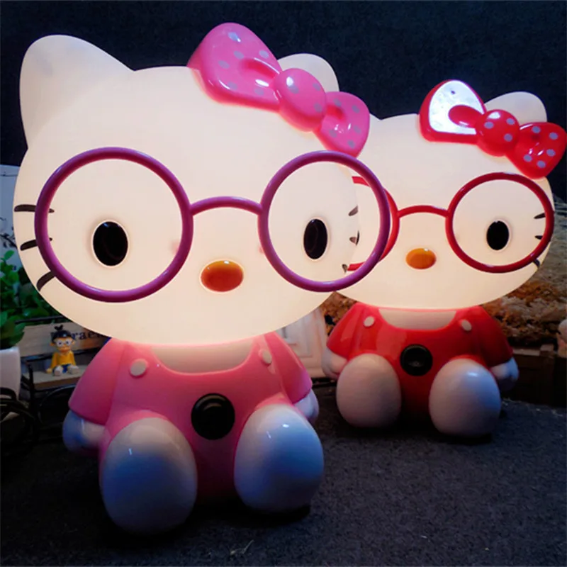 

Creative Cartoon KT Cat Desk Lamp Table Light Reading Book Learning Lighting for Dormitory Children Baby Student Bedroom Bedside