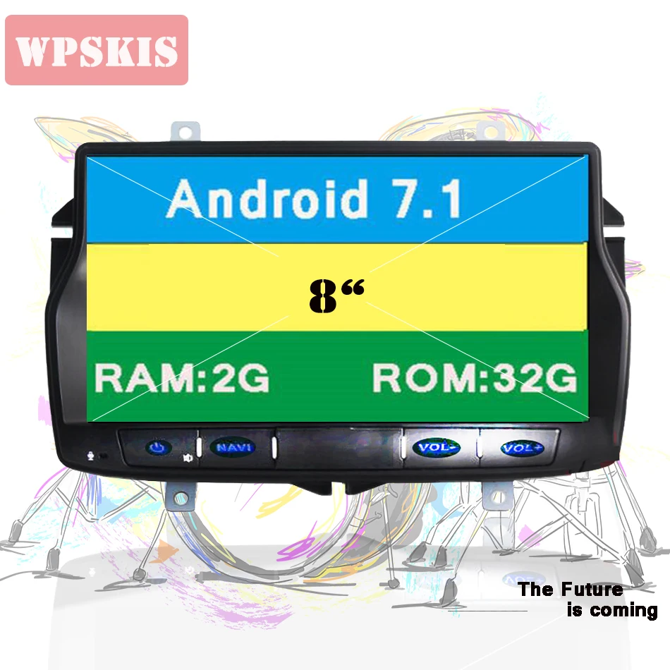 Cheap 8" Octa core 1024*600 Android 9.0.0 Car HU W/O DVD for Lada Vesta DVR 3G/4G GPS radio multimedia player car navigation device 3