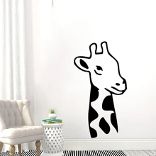Giraffe Head Vinyl Wall Sticker Animal Style Window Wall Decal Kids Room Nursery Decor Cute Giraffe Removable Wall Poster AY1363 Giraffe Head Vinyl Wall Sticker Animal Style Window Wall Decal Kids Room Nursery Decor Cute Giraffe Removable Wall Poster AY1363