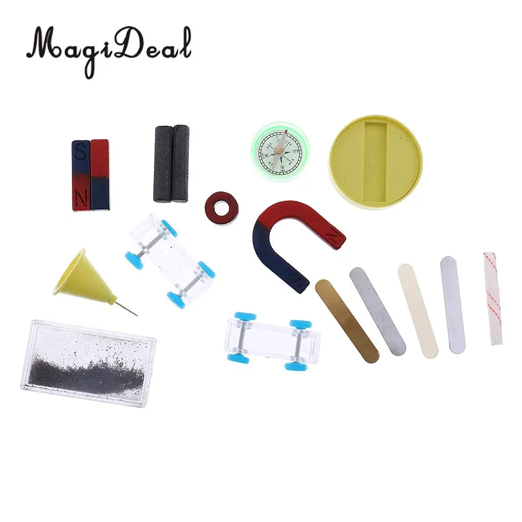 MagiDeal Magnet Kit Laboratory Science Experiment Props for Kids Educational Learning Toys School Teaching Aid