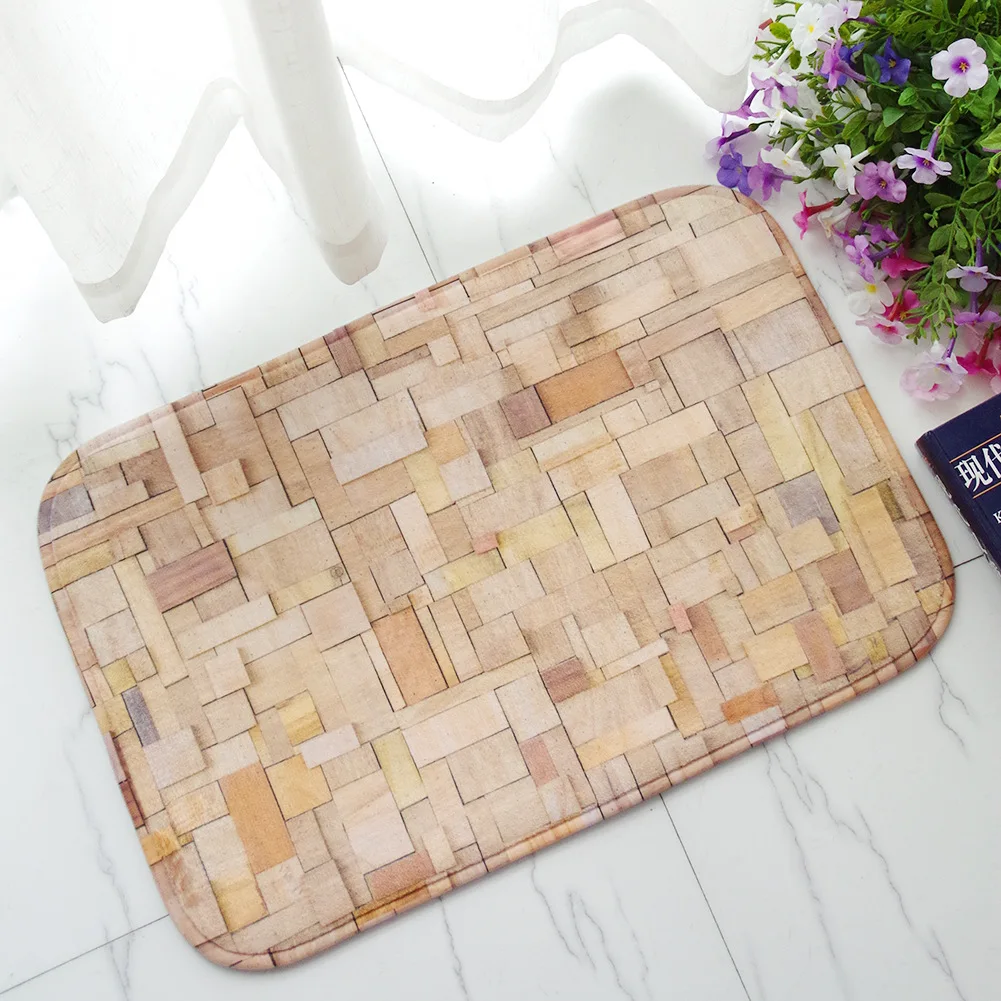 Honlaker Bamboo Pattern Doormat Thick Flannel Absorbent Floor Mat
Non-slip Floor Mats for Bathroom Doors Entrance Door Mat