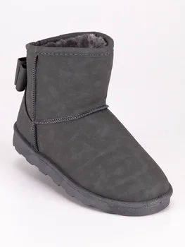 

Ankle Boots with bow and fur inside