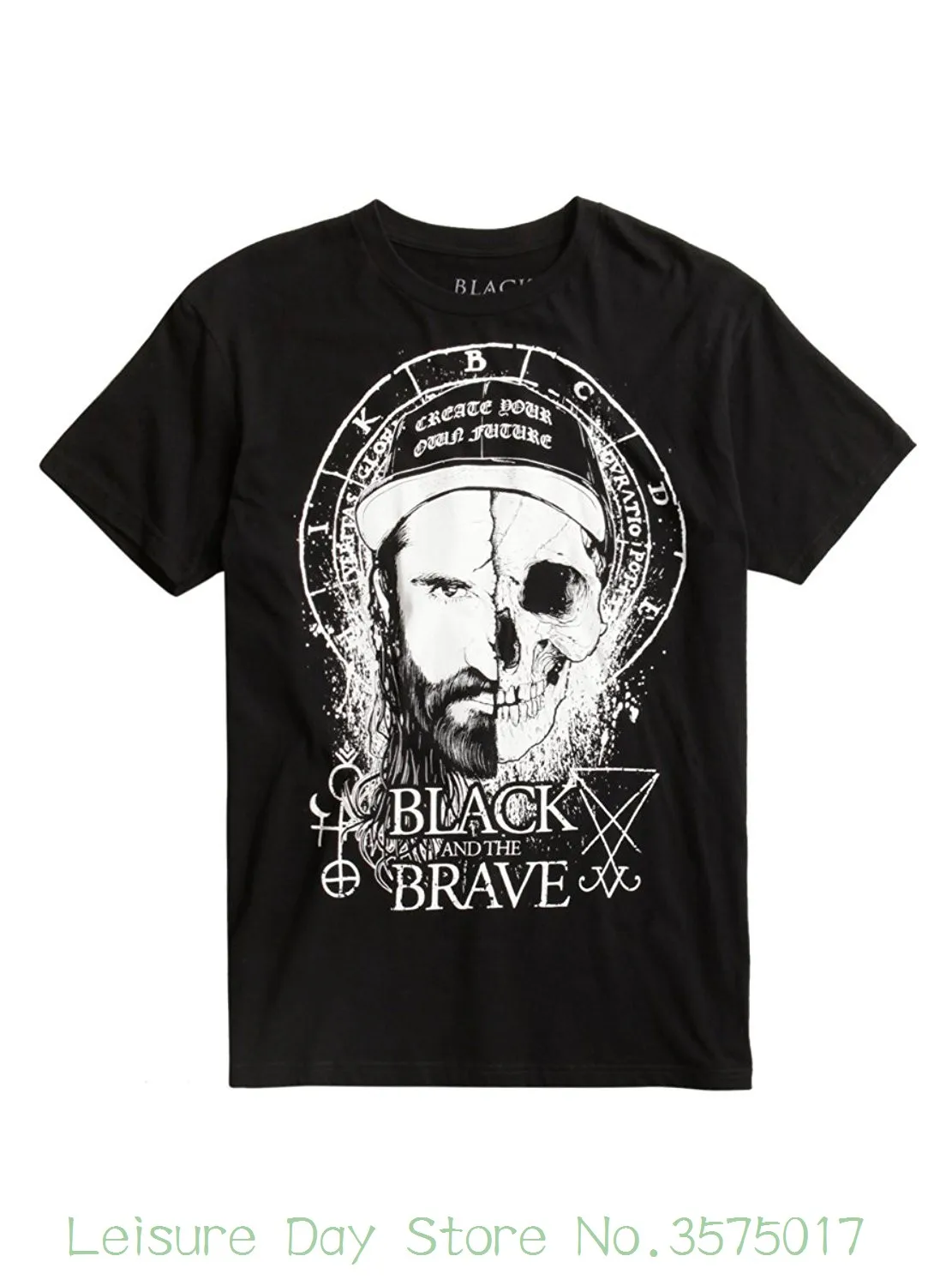 

T-shirts 2018 Brand Clothes Slim Fit Printing Blackcraft Black And The Brave T-shirt