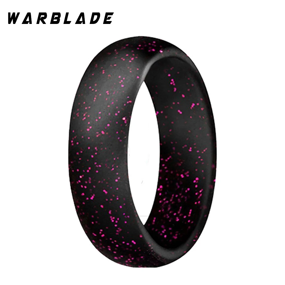 4-10 Size Food Grade FDA Silicone Finger Ring 5.7mm Hypoallergenic Crossfit Flexible Sports Rubber Rings For Men Women 7pcs/set 4