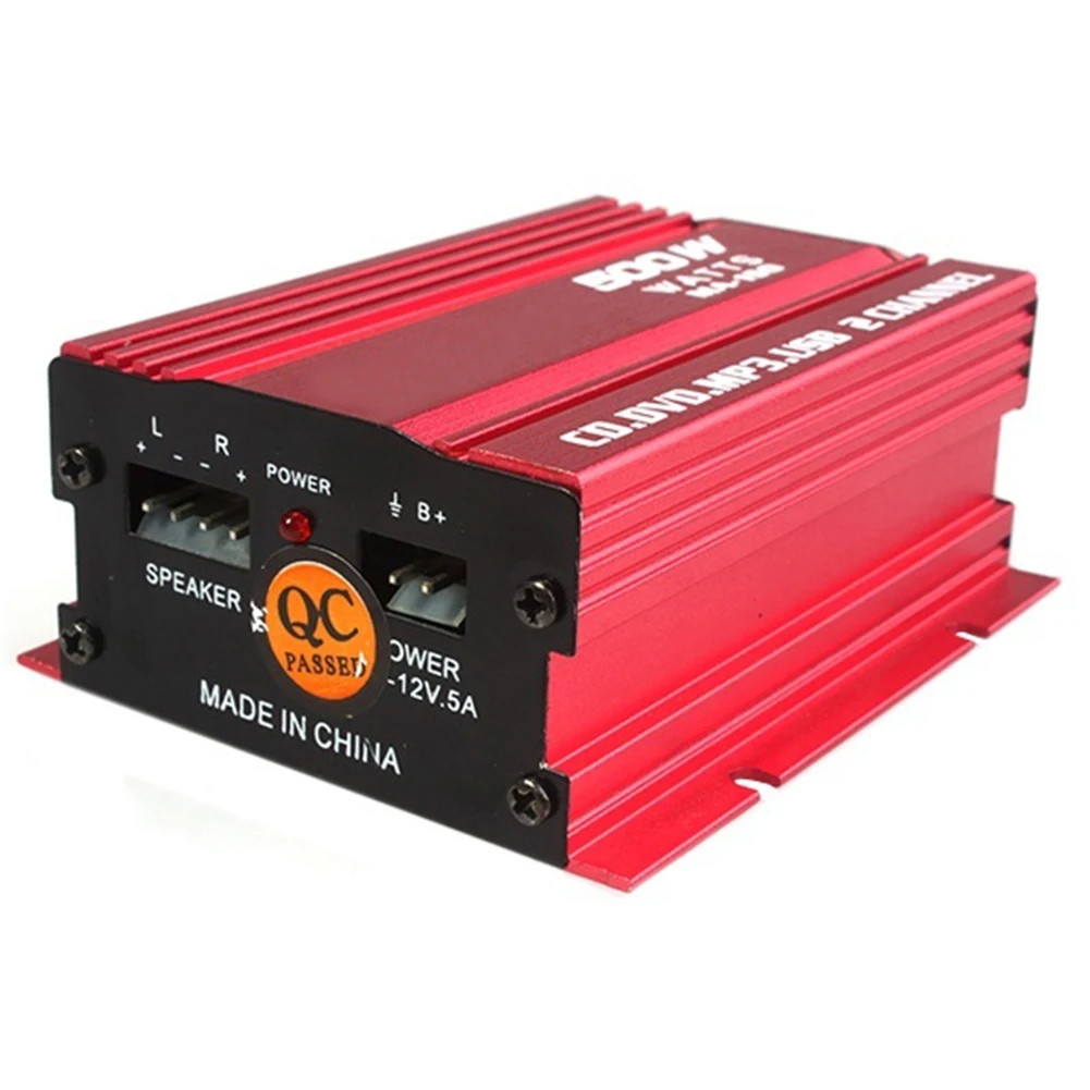 Hi Fi 12 V 2CH USB мини стерео аудио усилители Авто Мощный сабвуфер усилитель звуковой