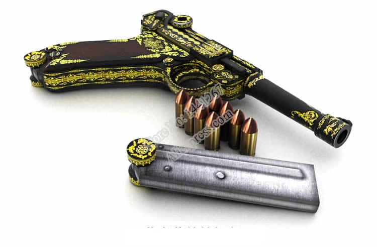 3D бумажная модель пистолет/пистолет Второй мировой войны Германия Luger P08 пистолет