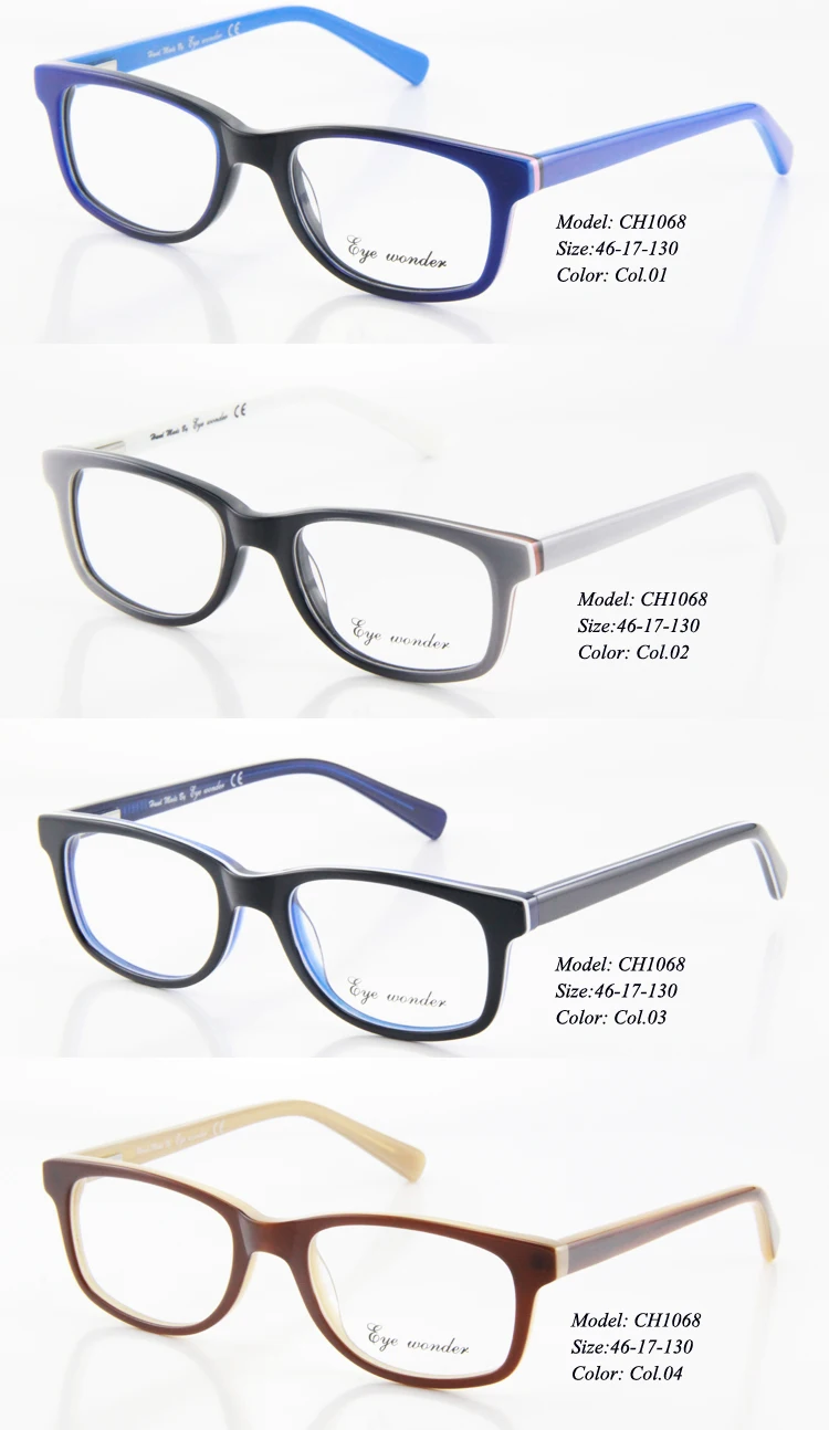 Глаз wonder Ацетат Ручной работы дети очки для маленьких мальчиков рамки Lunettes