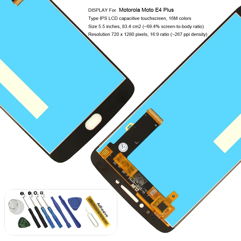 

For Motorola Moto E4 Plus XT1770 XT1771 XT1772 XT1773 LCD Display touch screen digitizer assembly with tools replacement