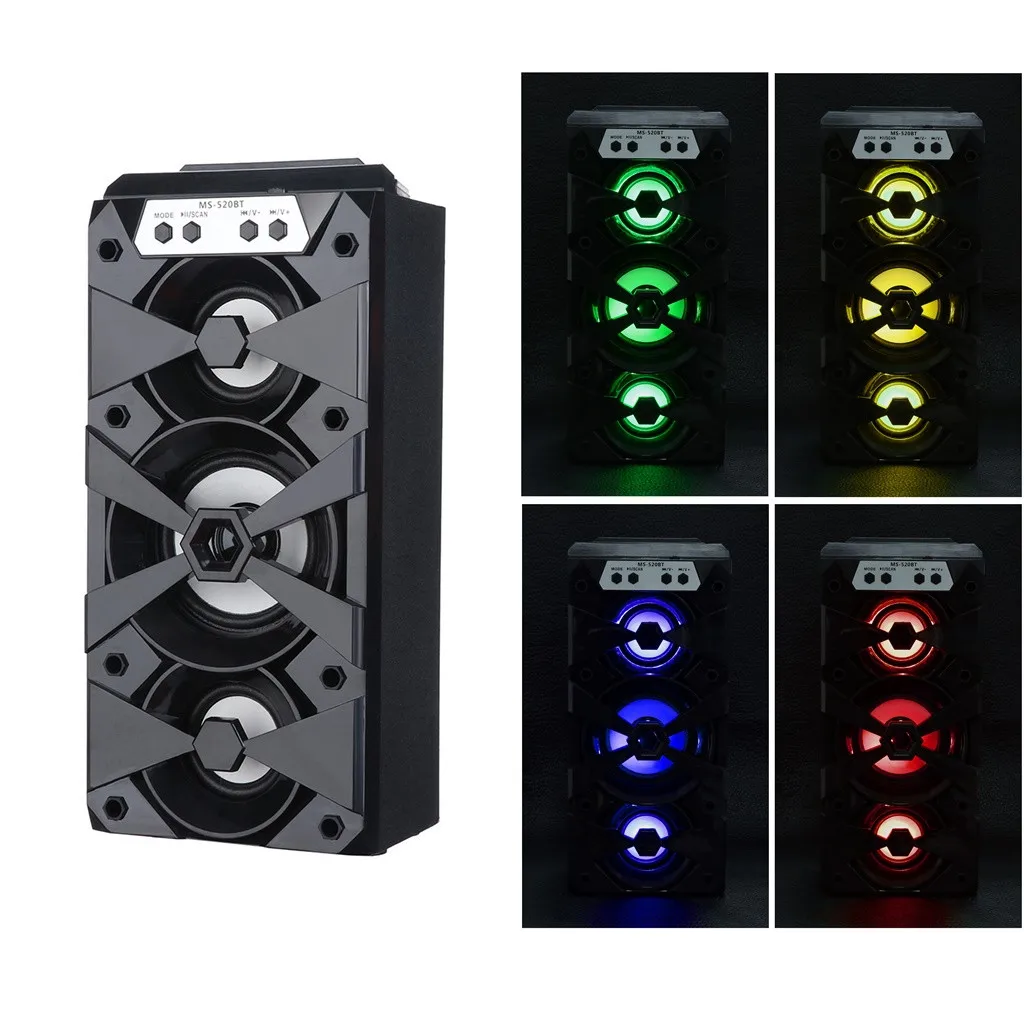 

Outdoor Bluetooth wireless portable speaker super stereo bass with USB / TF / AUX / FM radio audio player #10