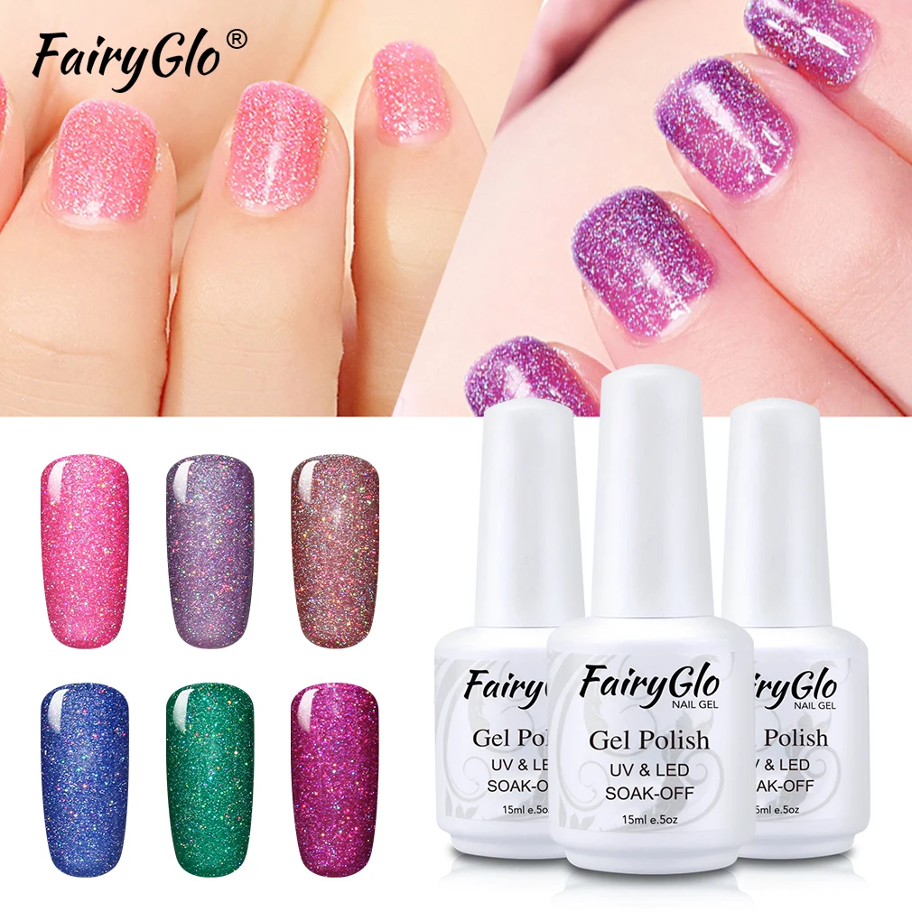 FairyGlo 15ML Neon Nail Gel UV LED Lamp Gel Nail Polish Stamping Soak
