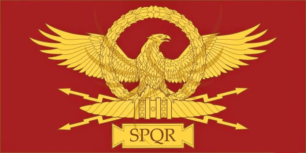 Ионин 90*150 см SPQR Римская империя Сенат и люди Рима флаг - Цвет: A