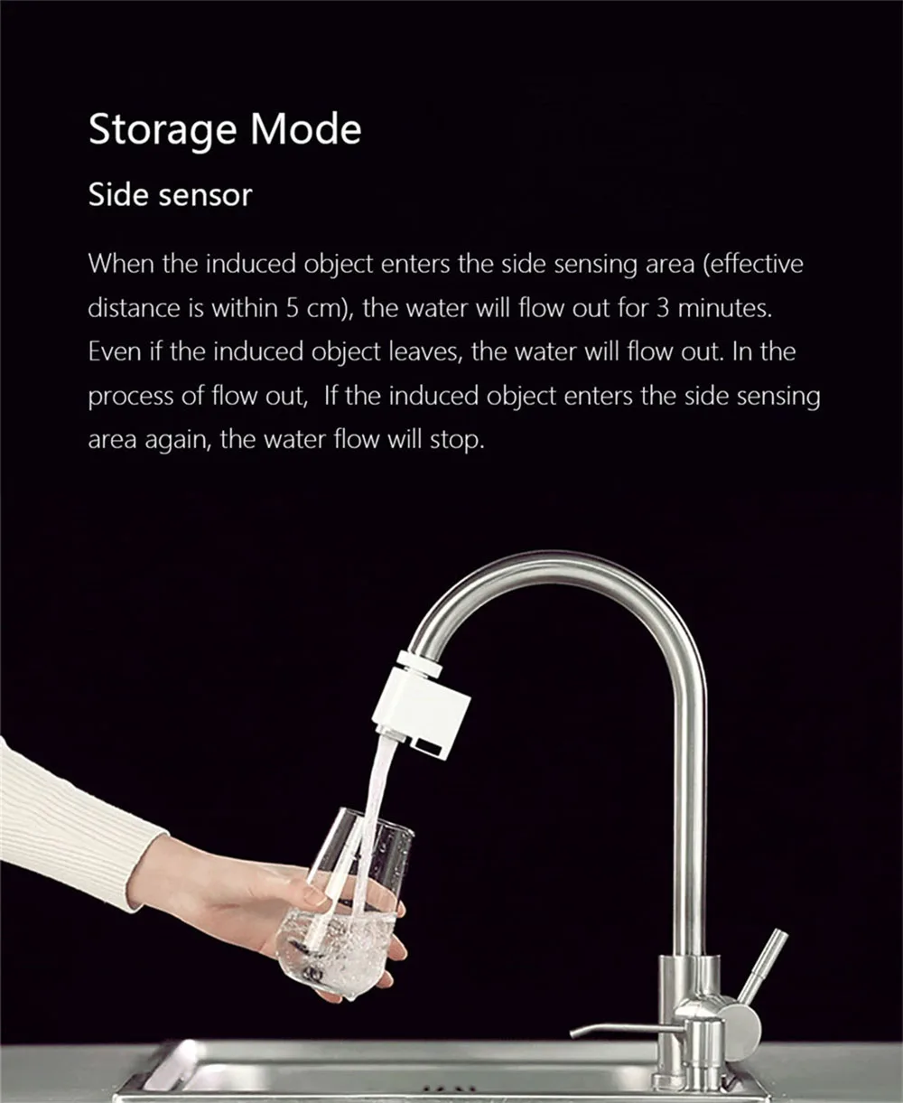 Xiaomi Water Saver Kitchen Accessories Water Tap Extender 2Modes Anti-overflow Baby Kids Hand Washing Sink Water Saving Nozzle (6)