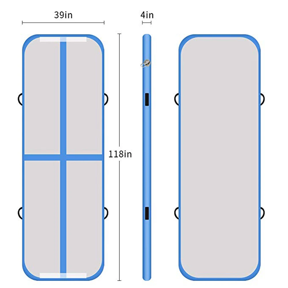 400*100*10 см надувная воздушная сушильная дорожка, олимпийская одежда для тренажерного зала и йоги, устойчивая к сушильной дорожке, пол для дома/парка/пляжа/водопользования