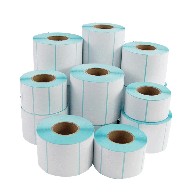 19 sizes Available Label Sticker 40mm Core/1 Roll Thermal label for Zebra Adhesive Sticker Paper Supermarket Blank Label Direct