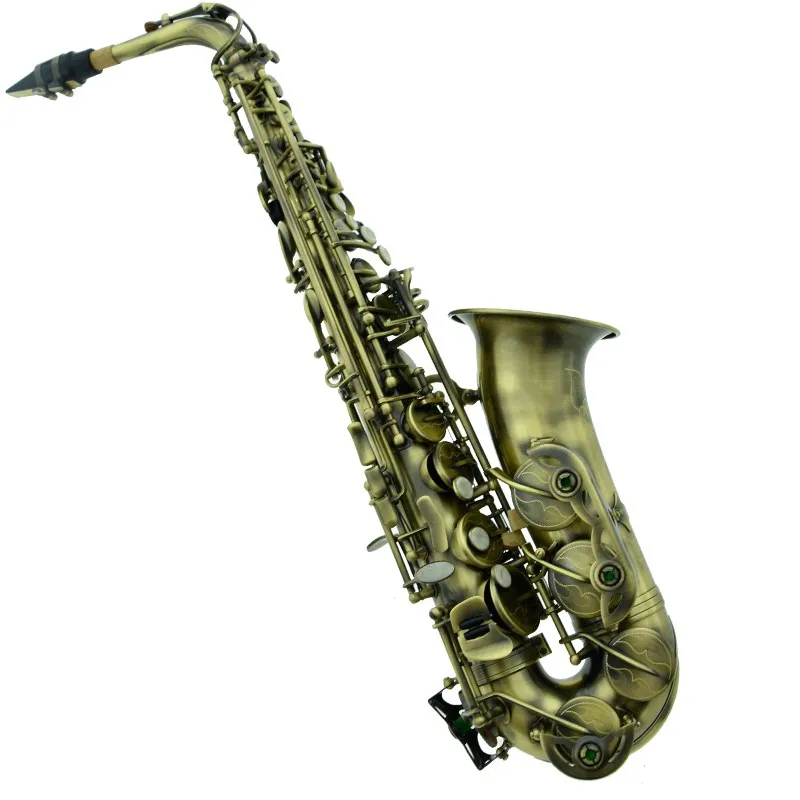 

New Suzuki Alto Saxophone E flat Music Instrument playing saxophone Antique copper With Case Accessories Shipping