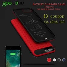 3000/4000 мАч Внешний аккумулятор для телефона для iphone 8 Plus чехол для зарядного устройства для iphone 6 6s 7 Plus чехол для зарядного устройства чехол для зарядки
