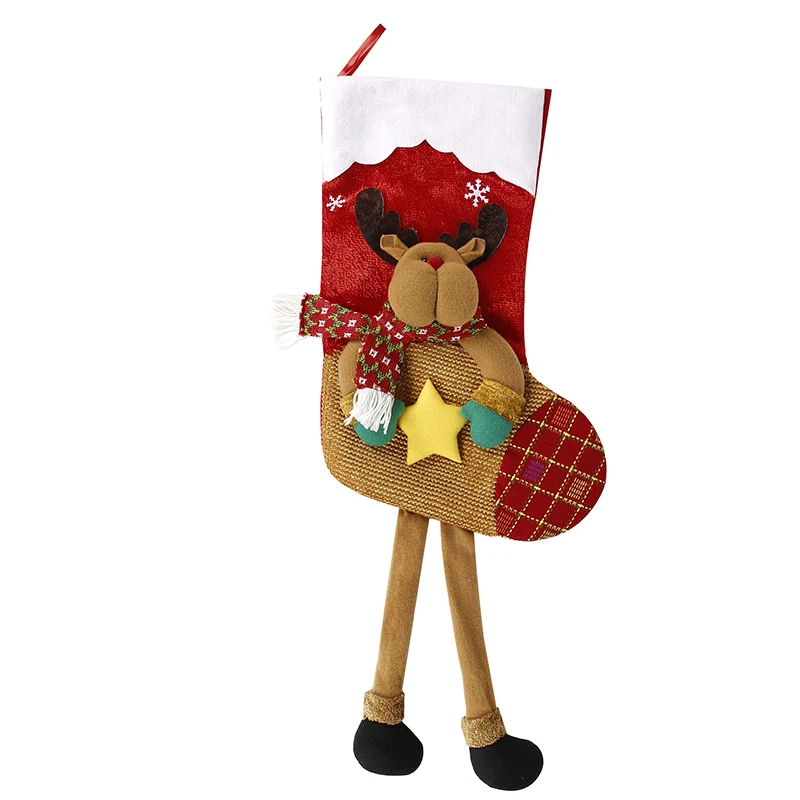Christmas Xmas Bag Santa Claus Snowman Elk Decoration for Home New Year Products (2)