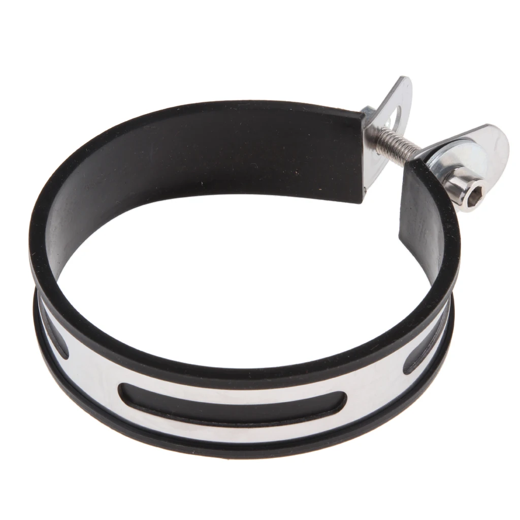 Motorcycle Exhaust Pipe Clamp Stainless Steel Holder Clamp Fixed Ring 100mm for Exhaust Pipe Muffler