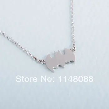 

New Fashion Gold/Silver cute exquisite pretty tiny Bat pendant Necklace jewelry for boys and girls gift