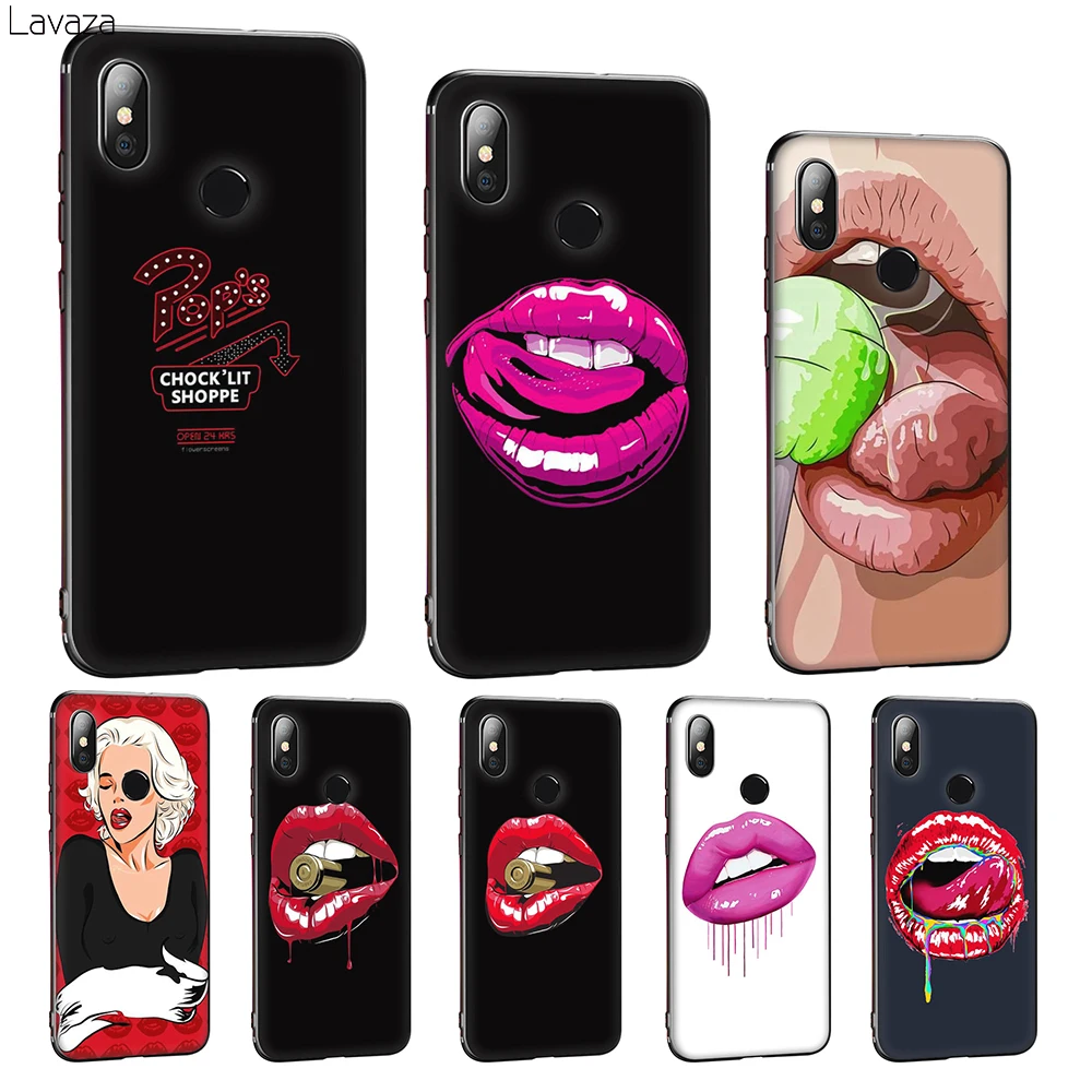 Lavaza Red mouth Soft Silicone Cover for Huawei Mate 10 20 P8 P9 P10 P20 P30 Lite Pro P Smart 2019 TPU Case | Мобильные телефоны и